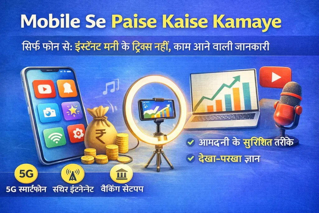 Mobile Se Paise Kaise Kamaye